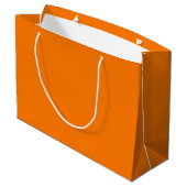 Sicherheit Orangefarbene Farbe Große Geschenktüte (Rückseite Schrägansicht)