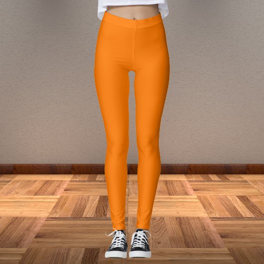 Sicherheit Orangefarbene Farbe Leggings