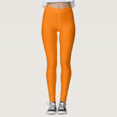 Sicherheit Orangefarbene Farbe Leggings (Vorderseite)