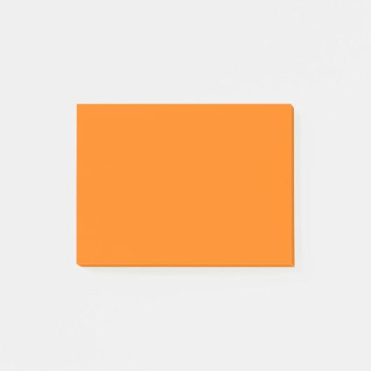 Sicherheit Orangefarbene Farbe Post-it Klebezettel (Vorderseite)