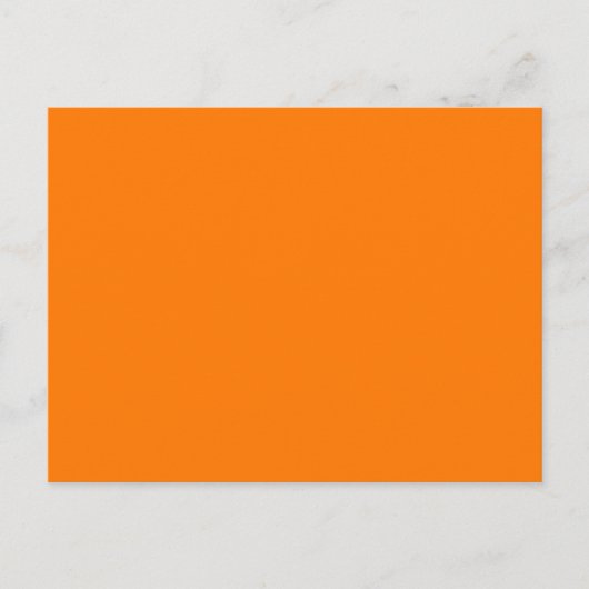 Sicherheit Orangefarbene Farbe Postkarte (Vorderseite)