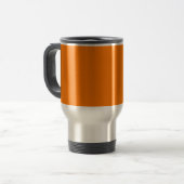 Sicherheit Orangefarbene Farbe Reisebecher (Vorderseite Links)