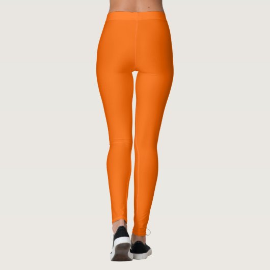 Sicherheit Orangefarbene Leggings (Rückseite)