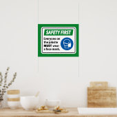Sicherheit Poster (Küche)