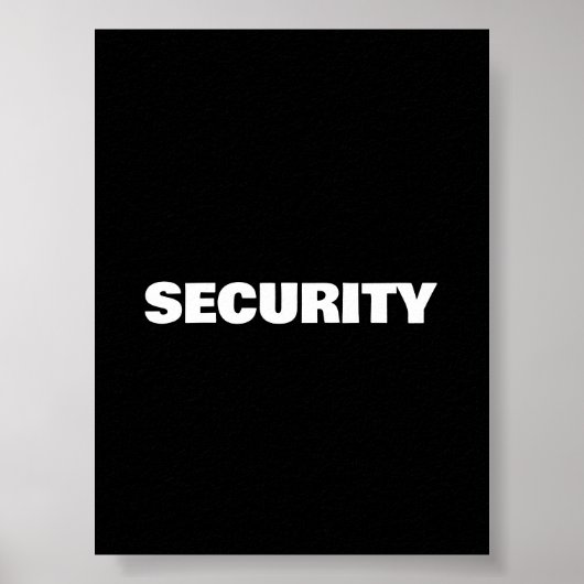 Sicherheit Poster (Vorne)
