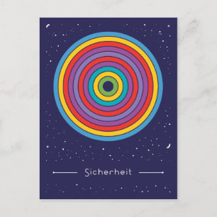 Sicherheit Postkarte