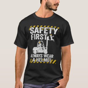 Sicherheit Tragen Sie zuerst immer Ihren Helm Funn T-Shirt