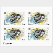 Sicherheit über Freiheit Rechteckiger Aufkleber (Blatt)