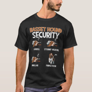 Sicherheit und Schutz des Hundes im Basset-Hund T-Shirt