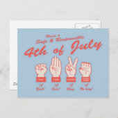 Sicherheit und Verantwortung 4 Postkarte (Vorne/Hinten)