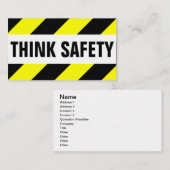 Sicherheit Visitenkarte (Vorne/Hinten)