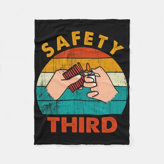 Sicherheit von Feuerwerkskörpern Fleecedecke (Vorderseite)