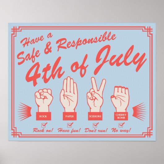 Sicherheit von Feuerwerkskörpern Poster (Vorne)