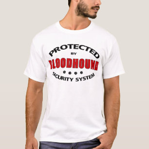 Sicherheit von Hunden im Blut T-Shirt