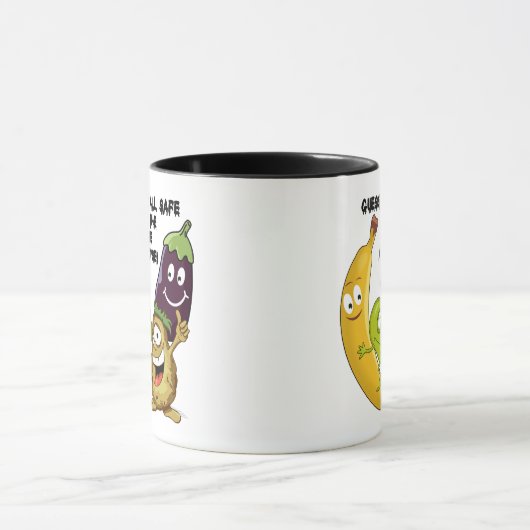 Sicherheit während der Zombie-Apokalypse Tasse (Zentrum)