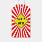 Sicherheit zuerst geschenkanhänger (Rückseite)