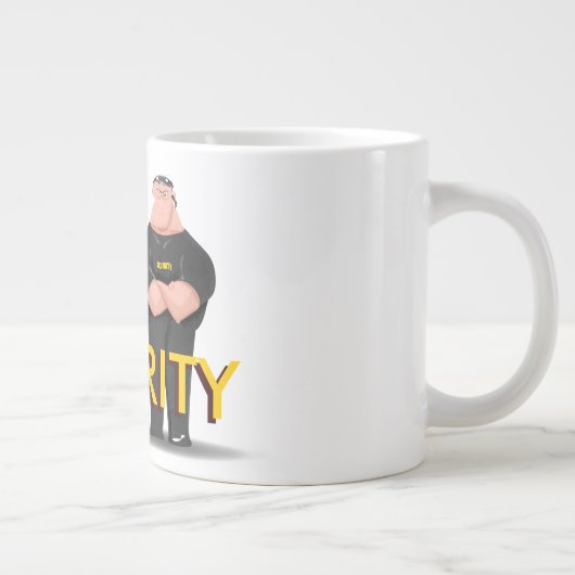 SICHERHEIT! Zwei lustige Bouncers oder Türsteher Jumbo-Tasse (Rechts)