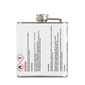 Sicherheits-Aufkleber-Flasche des Äthanol-HMIS/GHS Flachmann (Rückseite)