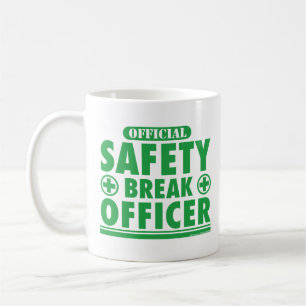 Sicherheits-Bruch-Offizier lustig Kaffeetasse