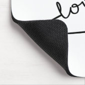 Sicherheits-Button LIEBE Mousepad (Ecke)