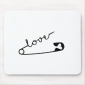 Sicherheits-Button LIEBE Mousepad (Vorne)