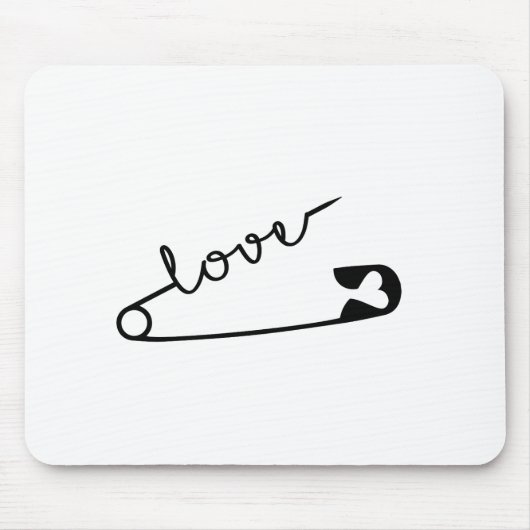 Sicherheits-Button LIEBE Mousepad (Vorne)