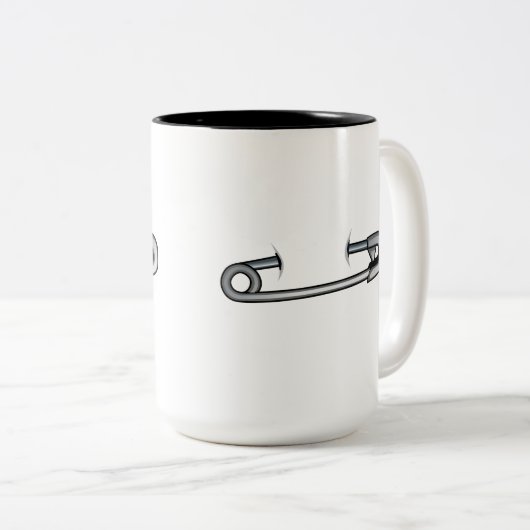 Sicherheits-Button - Schalen+ Zweifarbige Tasse (VorderseiteRechts)