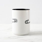 Sicherheits-Button - Schalen+ Zweifarbige Tasse (Mittel)