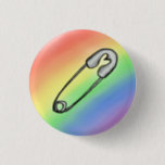 Sicherheits-Buttonregenbogen Button<br><div class="desc">Zeigen Sie Ihr als sichere Person in der solidarität gegen Fremdenfeindlichkeit,  Rassismus,  Sexismus und Ableism.</div>