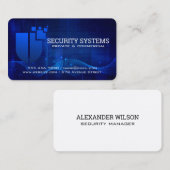 Sicherheits-Cyber-Schild-Logo | Tech-Systeme Visitenkarte (Vorne/Hinten)