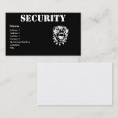 Sicherheits-Geschäfts-Visitenkarte Visitenkarte (Vorne/Hinten)