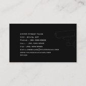 Sicherheits-Geschäfts-Visitenkarte Visitenkarte (Rückseite)