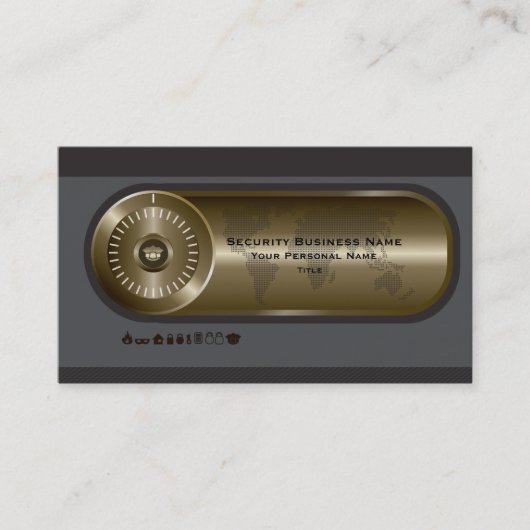 Sicherheits-Geschäfts-Visitenkarte Visitenkarte (Vorderseite)