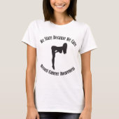 Sicherheits-Grün-hallo Kraft-Bau-Brustkrebs Awa T-Shirt (Vorderseite)