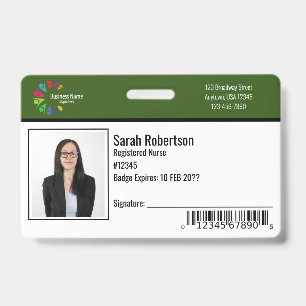 Sicherheits-ID Mitarbeiter-Ausweis - Horizontal Ausweis