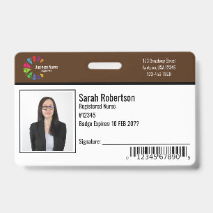 Sicherheits-ID Mitarbeiter-Ausweis - Horizontal Ausweis