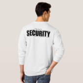 Sicherheits-lange Hülse T-Shirt (Schwarz voll)