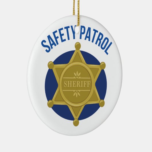 Sicherheits-Patrouille Keramik Ornament (Rechts)