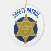 Sicherheits-Patrouille Keramik Ornament (Links)