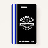 Sicherheits-PlastikAbzeichen Ausweis (Vorderseite)