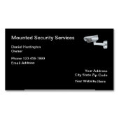 Sicherheits- und Überwachungsdienste Magnetische Visitenkarte (Vorderseite)