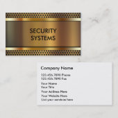 Sicherheits-Visitenkarten Visitenkarte (Vorne/Hinten)