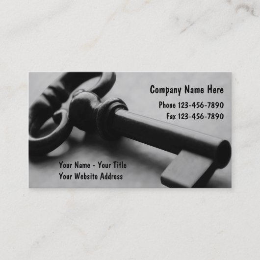 Sicherheits-Visitenkarten Visitenkarte (Vorderseite)