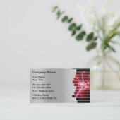 Sicherheits-Visitenkarten Visitenkarte (Stehend Vorderseite)