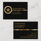 Sicherheits-Visitenkarten Visitenkarte (Vorne/Hinten)