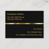 Sicherheits-Visitenkarten Visitenkarte (Rückseite)