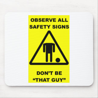 Sicherheits-Zeichen-Warnung Mousepad