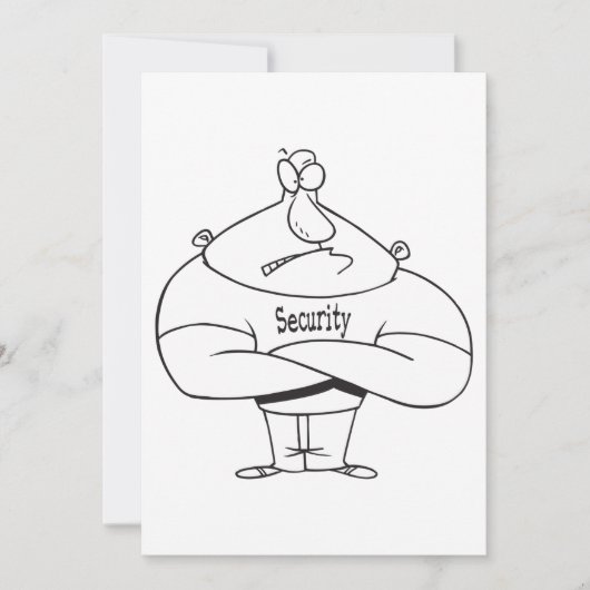 Sicherheitsabzeichen Einladung (Vorderseite)