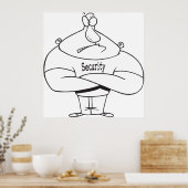 Sicherheitsabzeichen Poster (Küche)