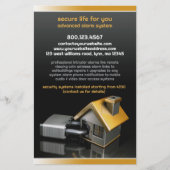Sicherheitsalarmsystem Flyer Vorlage (Vorne)
